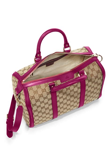 gucci bag pink trim|pink gucci bag small.